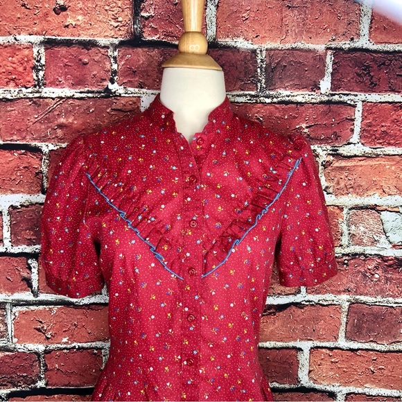 Vintage 1970s prairie dress - Picture 11 of 11